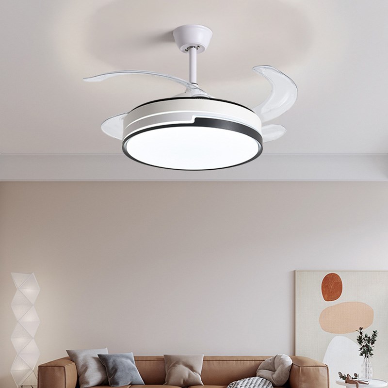 吊扇灯2025新款家用客厅饭厅吊扇灯E卧室电风扇吊灯一体带电风扇