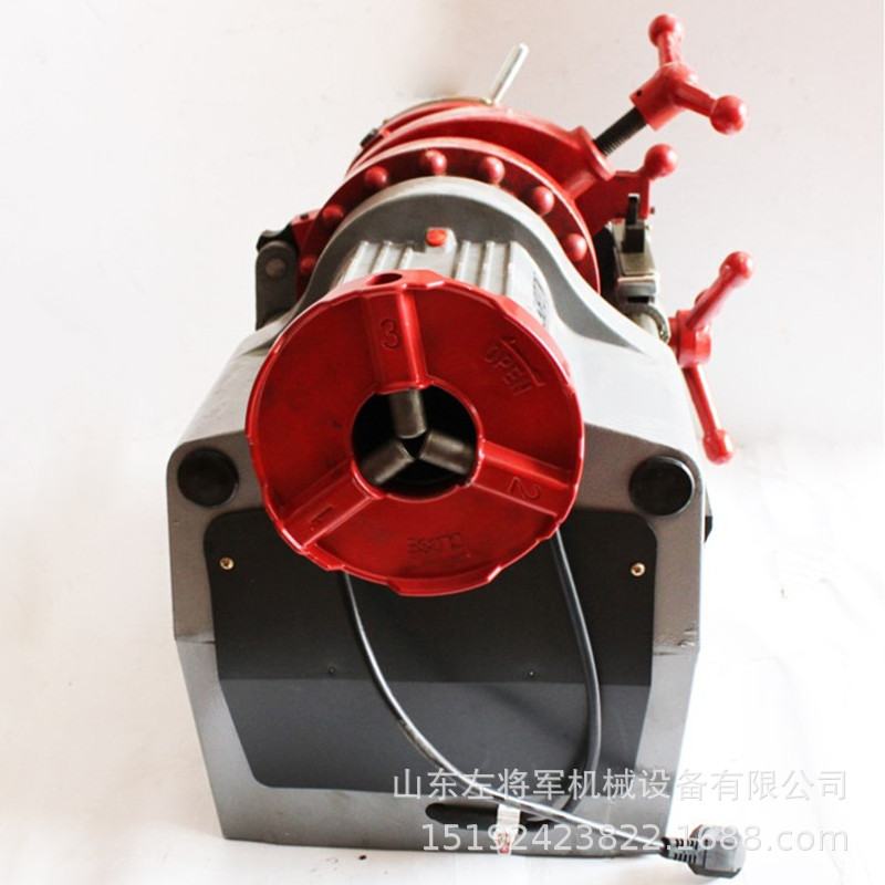 管道套丝机 电动钢管水管套丝切管机1/2-4寸开牙车丝机绞丝机