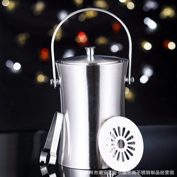 厂家供应不锈钢冰桶双层保温冰粒桶红酒桶酒店KTV酒吧香槟桶冰夹,餐饮具,冰桶,淘宝优惠券,粉丝福利购,淘宝优惠卷