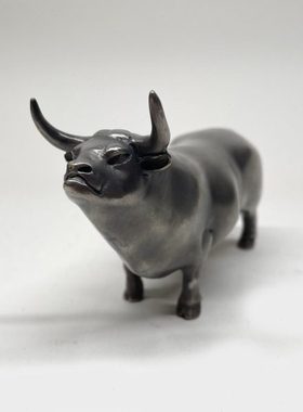 不仁斋薛继业铸铜雕塑摆件辛丑铜牛限量摆件潮玩