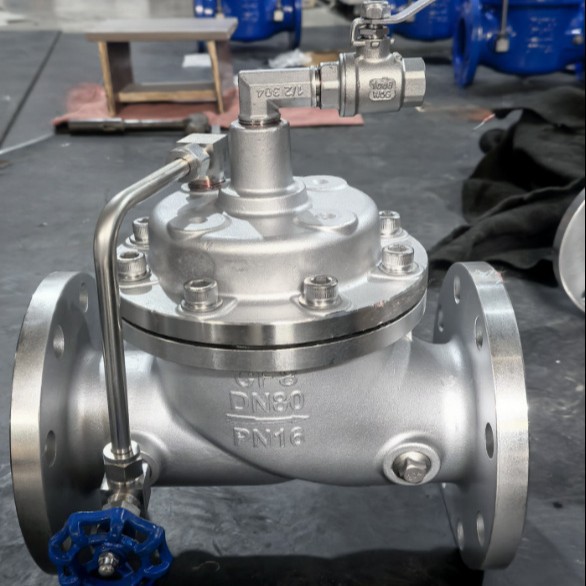 水力控制阀不锈钢遥控浮球阀 100X-16P法兰不锈钢水力遥控浮球阀