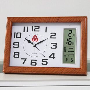牌时钟摆台式钟表摆放式客厅摆件静音简约台钟桌面客厅座钟