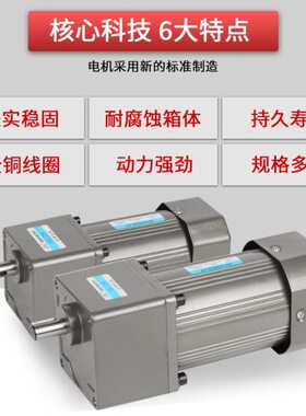 60W90W120W180W200W250W300W输送带齿轮减速电机调速马达220/380V