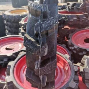 播种机新款限深地轮轮胎400-8实心人字轮播种机地轮