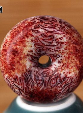 天然鹿头骨三界面包圈原色高密高油吊坠挂件背云佛珠手串配饰配件