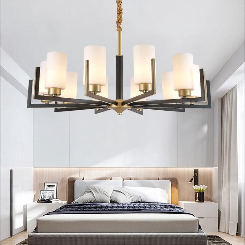 新中式吊灯e轻奢餐厅灯别墅大吊灯中国风简约现代大气创意客厅灯