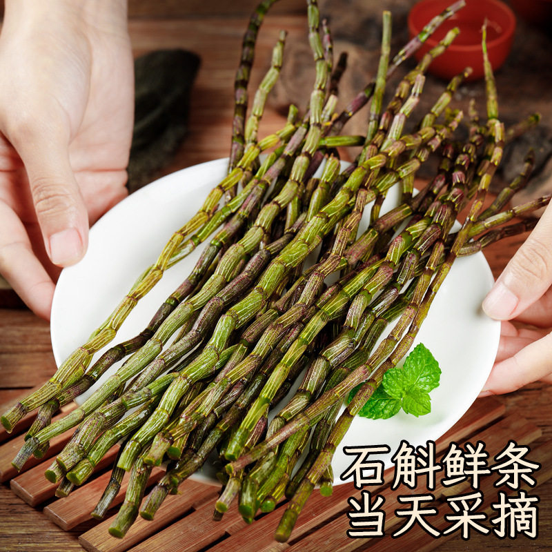 新鲜铁皮石斛鲜条食用滋补放野外种植铁皮石斛礼盒装福建石斛新鲜
