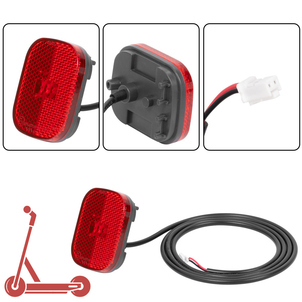 适用9号电动滑板车F20/F25/F30/F40/D18/D28后尾灯刹车警示灯配件