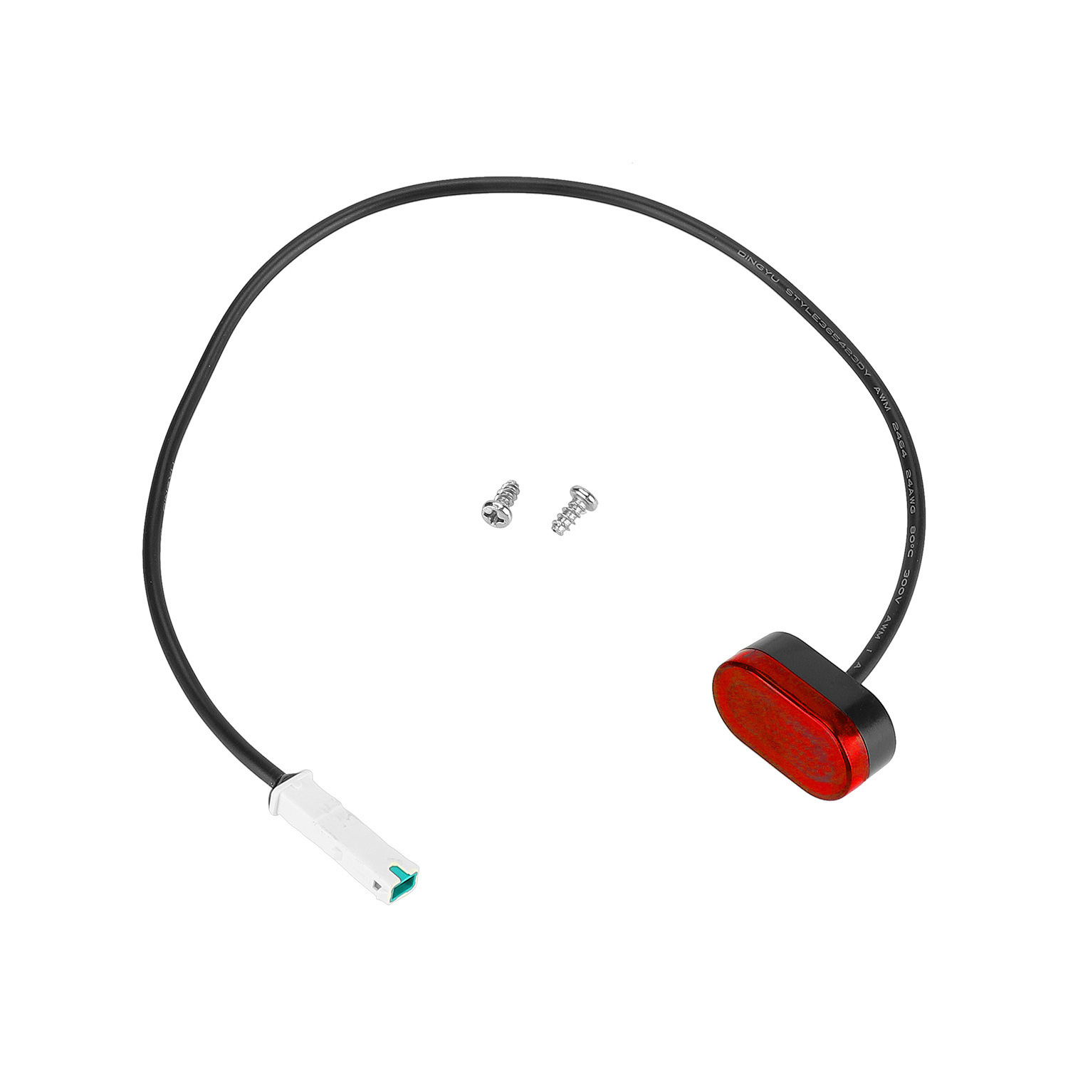 适用9号电动滑板车MAX G30踏板车后挡泥板尾灯带螺丝安全警示配件