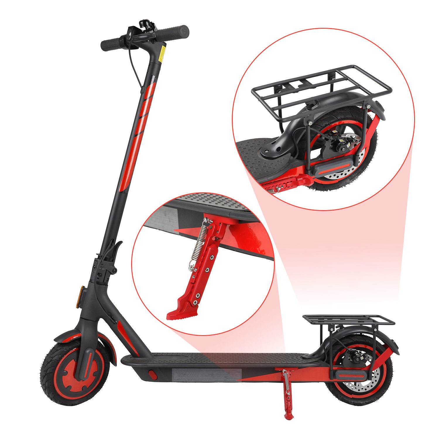 适用小米电动滑板车可折叠后货架 M365/1S 通用载物支架改装配件