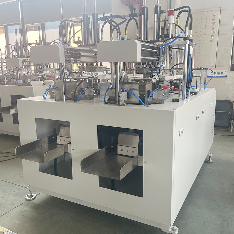 双工位热烫机 船盒机外卖打包盒热成型机 水果盒成型机淋膜纸盒