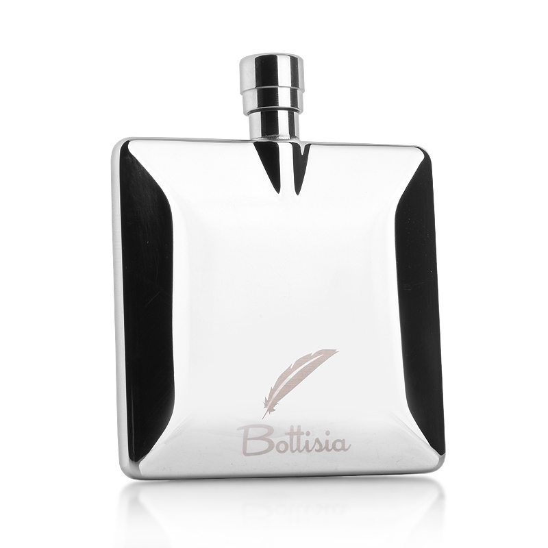 304不锈钢迷你拱形方壶v户外随身携带小酒壶镜光酒壶男士酒具