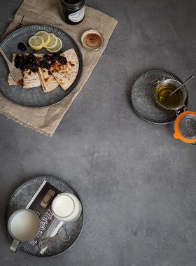 摄影背景纸PVC灰色旧水泥拍摄背景布美食背景板 SW6545拍照道具