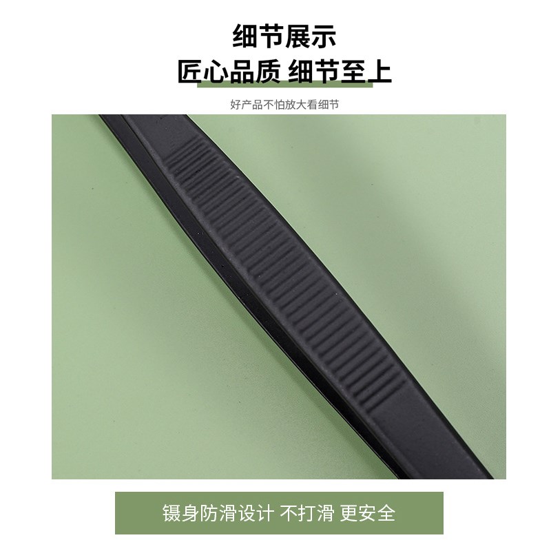 爬宠喂食镊黑色烤漆塑料套头活食镊子爬虫专用蜘蛛安全喂食防创伤