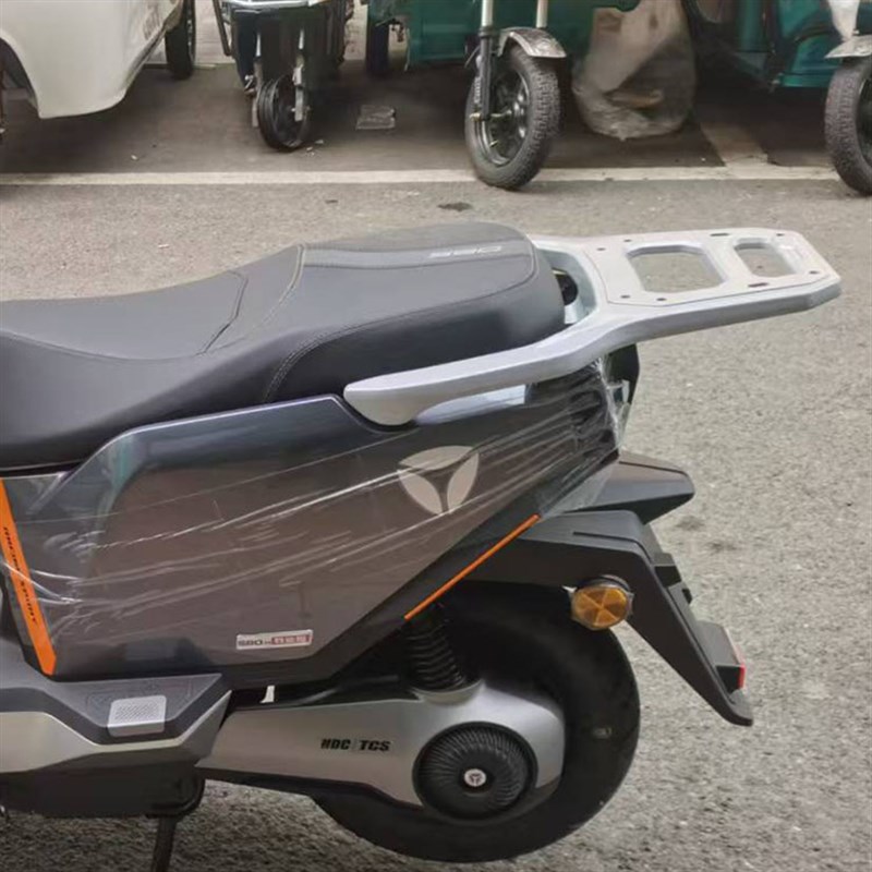 适用雅迪冠能星舰S80电动车铝合金后尾架尾箱架电瓶车改装后货架