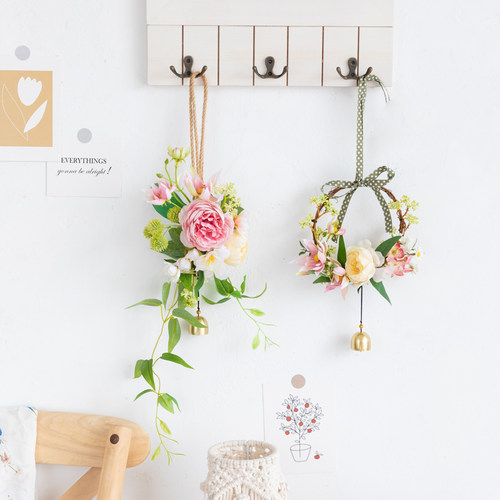 阿楹 乔迁玻璃门锁门把手装饰花 卧室结婚法式入户窗户客厅墙挂件