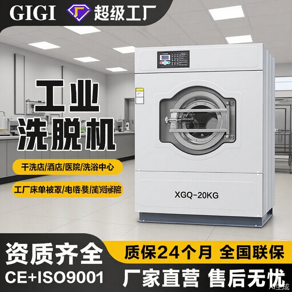 水洗机XGQ-20公斤消防队洗脱机防火服工业洗衣机大容量全自动