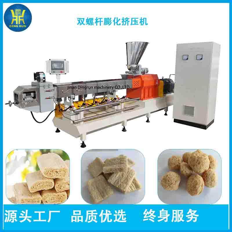 豆组织蛋白挤压膨化机鼎大润机械XCY花生蛋白素肉拉蛋丝白设备