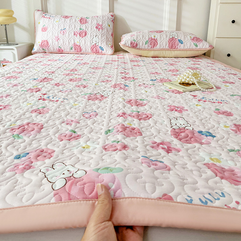 水洗棉双层纱床垫软垫遮盖物家用榻榻米垫子床褥垫被褥子春秋学生