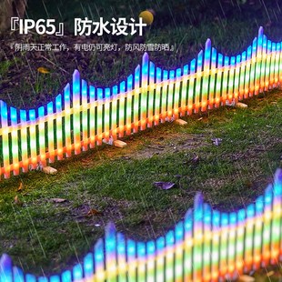 太阳能栅栏灯户外防水庭院景观篱笆装饰灯花园小院氛围布置围栏灯