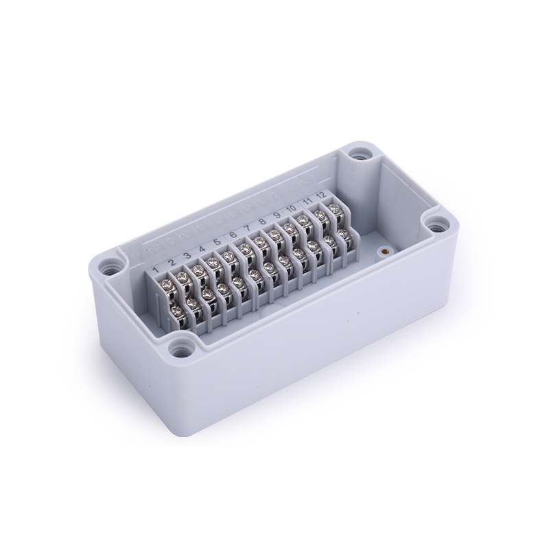 户外高低位防水接线盒带端子ABS塑料电缆分线盒过线盒电源盒