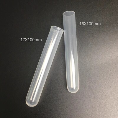 16X100mm一次性塑料试管17*100耐高温圆底PP试管