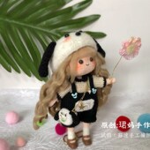 菇凉手工编织钩针人偶微钩帕恰狗女孩小恰娃娃成品定制创意玩偶