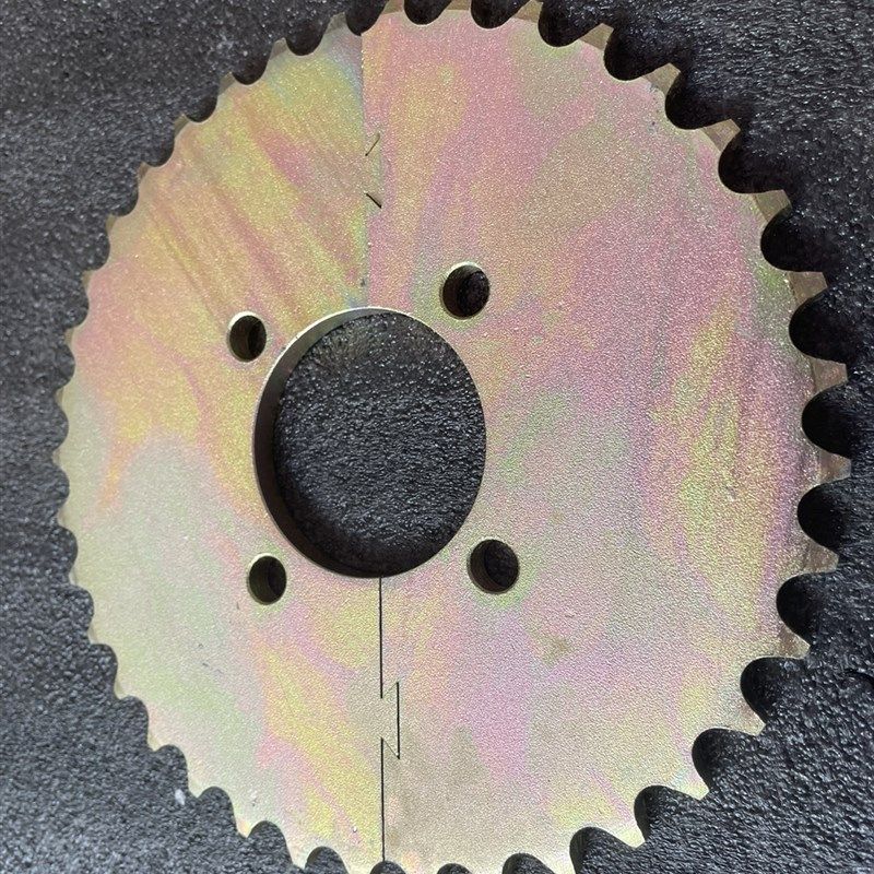 钢管卡丁车四轮越野沙滩摩托 配件改装分体链轮530链盘大飞37齿