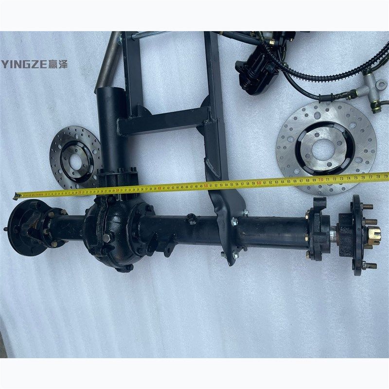 改装三轮四轮摩托车卡丁车沙滩车轴传动后桥差速器后桥10寸轮胎