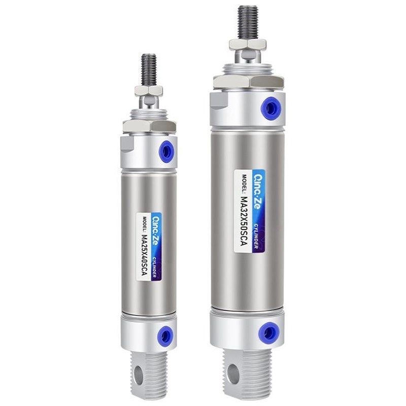 不锈钢迷你2圆形小气缸小型气动MA16 10 25 32X75X100X50X200X50