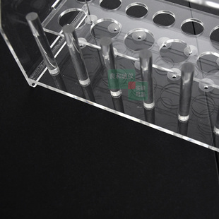 实验室加厚有机玻璃多用试管架16孔孔径17mm18.5mm22mm26.5mm30mm