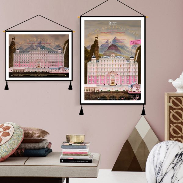 欧式布达佩斯大饭店油画布挂画墙布装饰画床头背景画玄关装饰画图片