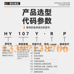 125 津达HY160 10Y 107 LP液压泵柱塞泵