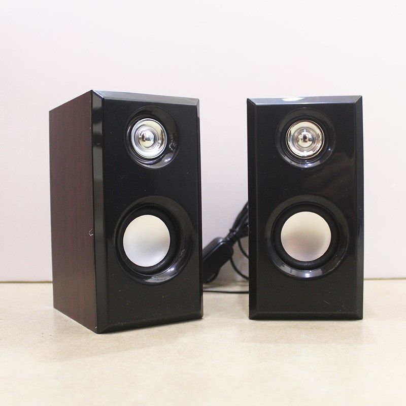 桌面环绕立体声小音箱台式电脑多媒体音响线控喇叭低音炮迷你对箱