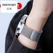 适用华为gt5手表带gt4米兰尼斯watch5金属gt3磁吸46mm通用pro高级