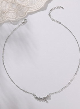 精致亮钻星星项链女款