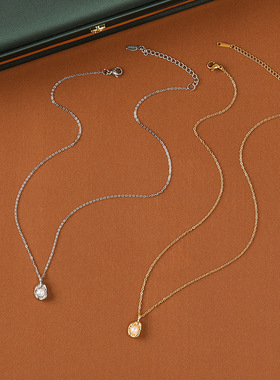 韩版不规则豆豆珍珠项链