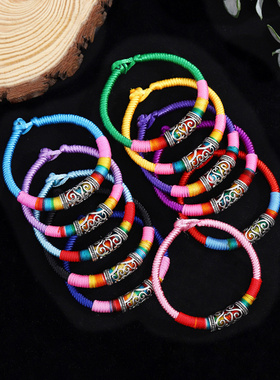 藏式五彩金刚结手链00