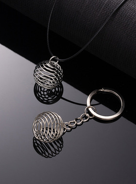 弹簧球钥匙圈DIY配饰4