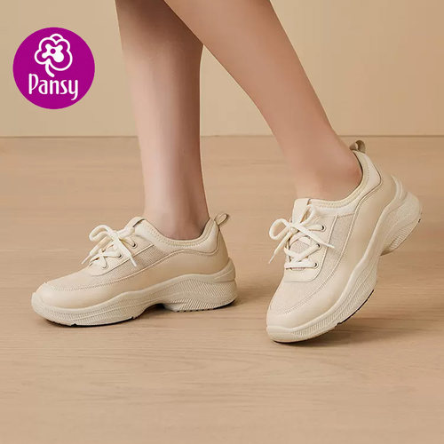盼喜轻便一脚蹬增高女健步鞋