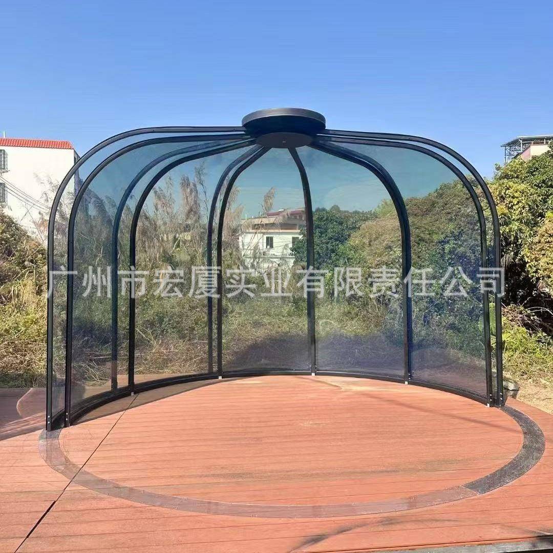 户外庭院旋转星空房推拉门玻璃屋移动阳光房活动泡泡屋帐篷酒店