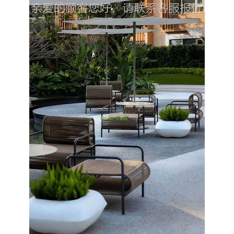 户外藤编沙发院阳晒台闲露庭台别墅售楼部设56计师休花园防懒人家,住宅家具,户外沙发,淘宝优惠券,粉丝福利购,淘宝优惠卷