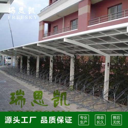 厂家直销铝合金别墅车棚园林景观停车棚PC透明耐力板车棚