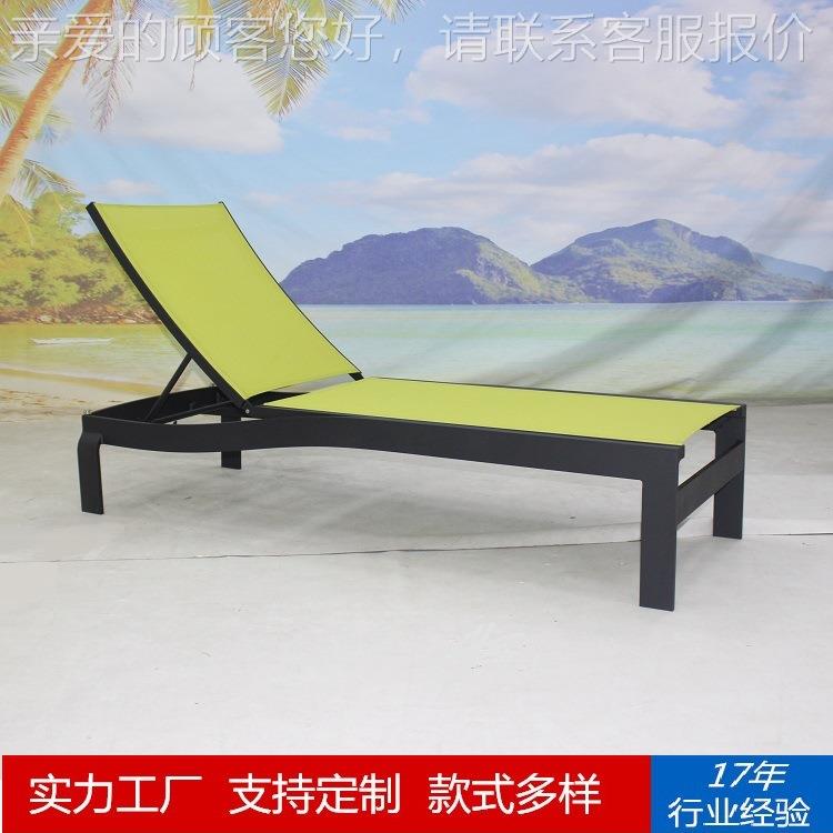 户外特床斯林网布躺网躺椅酒店花园休闲别布墅庭椅R-222-3 院沙滩