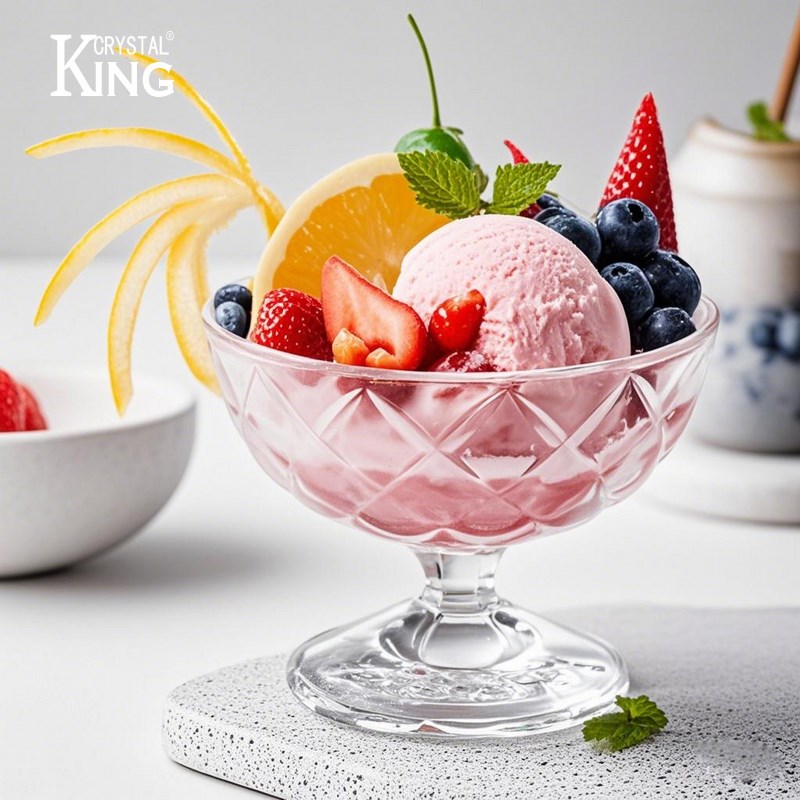 冰淇淋杯甜品碗玻璃杯家用高颜值雪糕酸奶布丁冰球奶昔冰激凌杯子