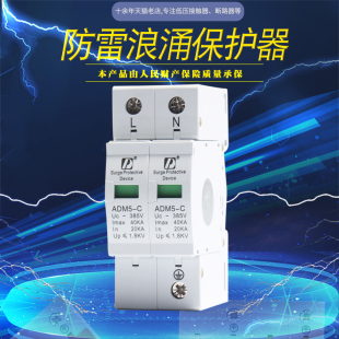 40KA D牌 家用防雷器ADM5 220V单相雷电避雷保护器 浪涌保护器