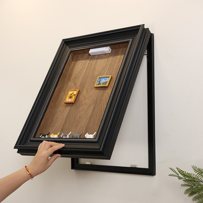 竖版磁吸电表箱装饰画2024新款可置物diy配电箱液压遮挡画高级感