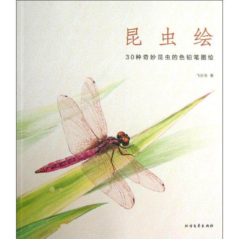 【正版书籍】 昆虫绘:30种奇妙昆虫的色铅笔图绘 飞乐鸟著 北方文艺出版社