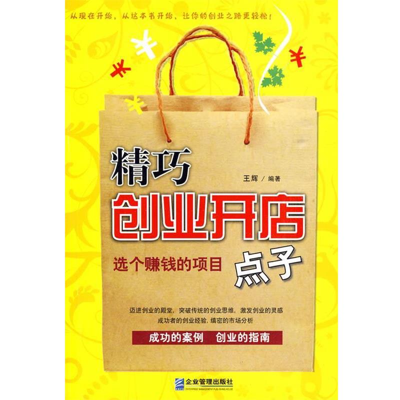 【正版书籍】 精巧创业开店点子:选个赚钱的项目 王辉 编著 企业管理出版社
