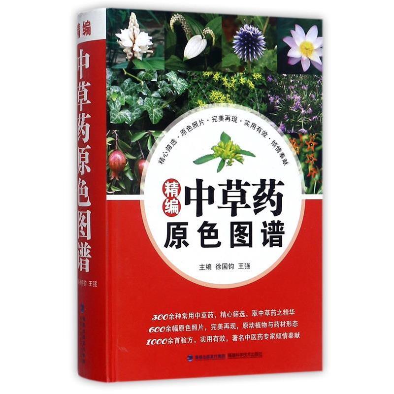 【正版书籍】 精编中草药原色图谱 徐国钧,王强 著 福建科技出版社